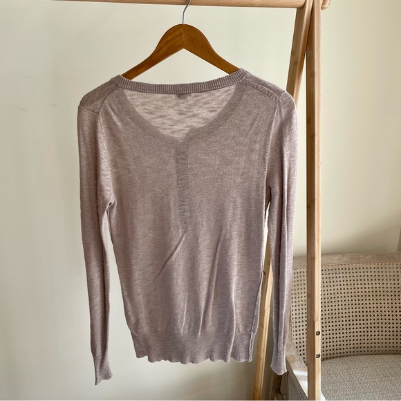 J. Crew Linen Henley Crewneck Sweater in Beige - M - Picture 3 of 3